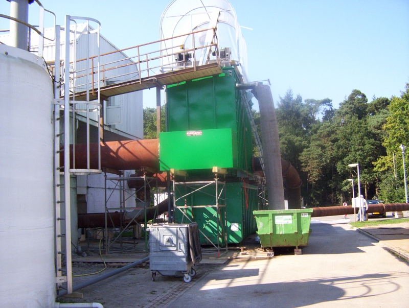 Inzetten tijdelijke roostergoedinstallatie