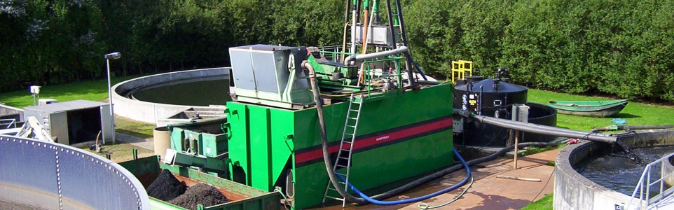 Baggeren beluchtingbassin RWZI Winterswijk