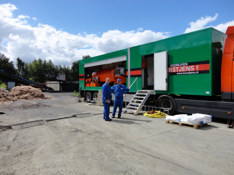 Ontwateren industrieel slib Vion Foods Usnice